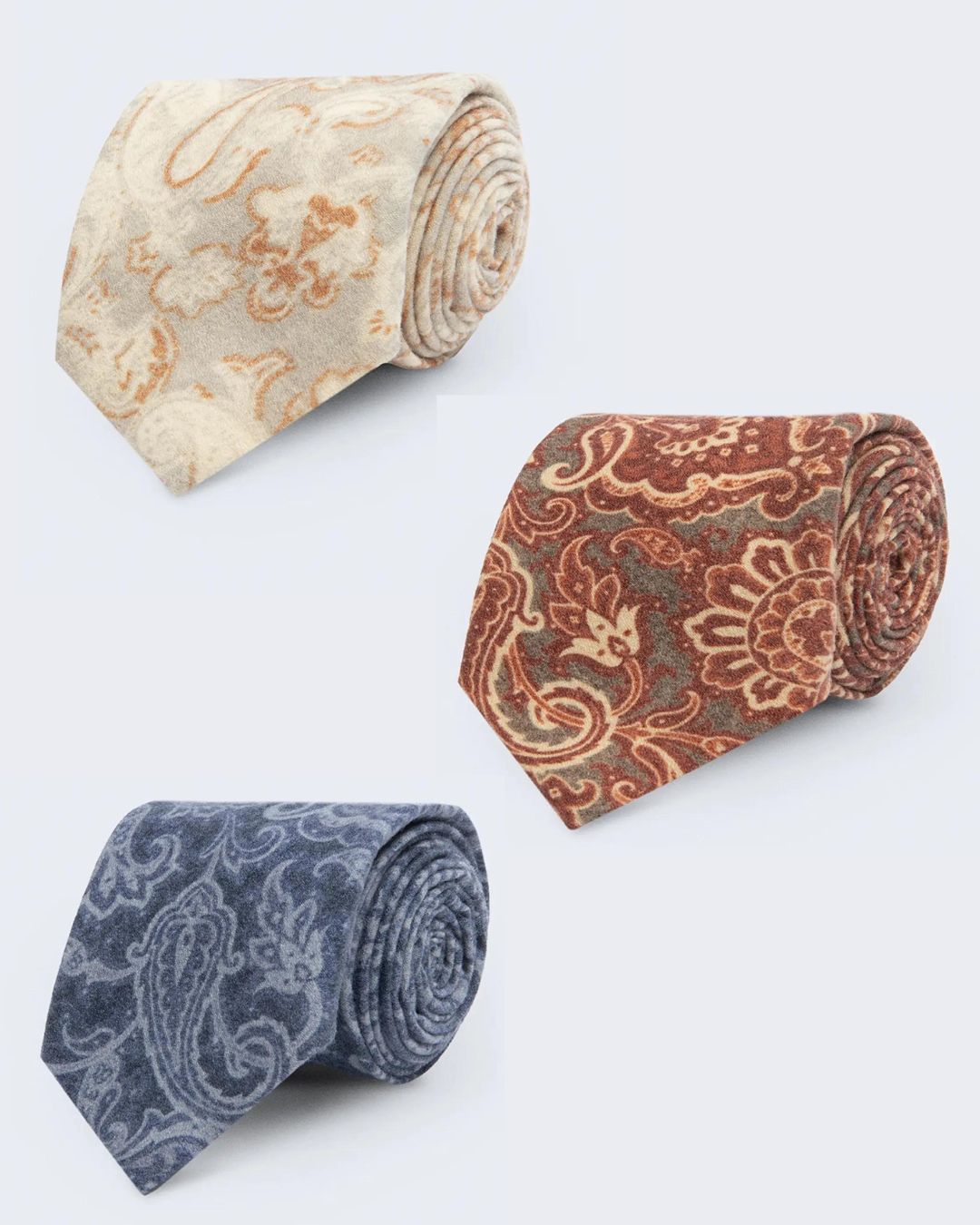 Set of 3 silk ties