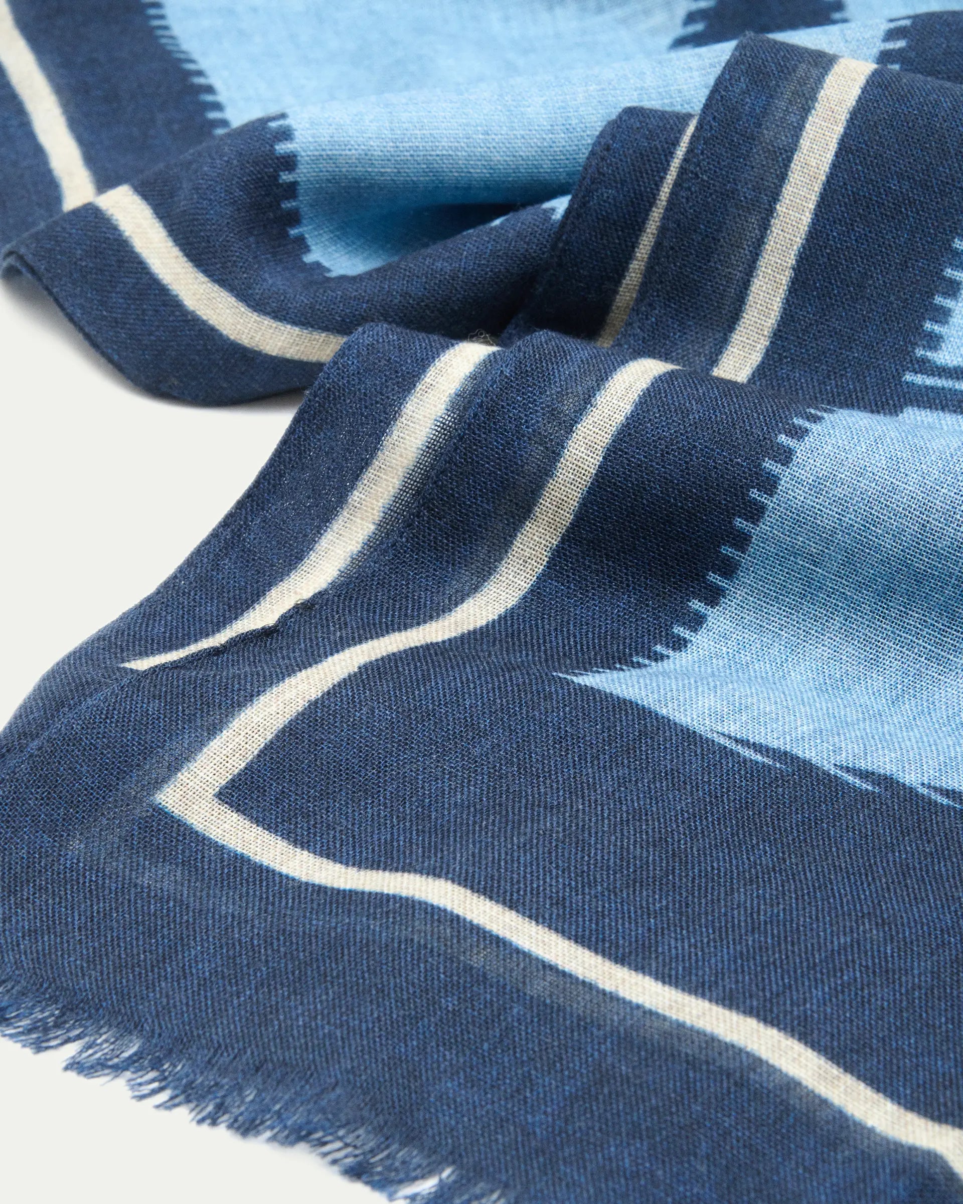 Sciarpa fantasia in lana e seta