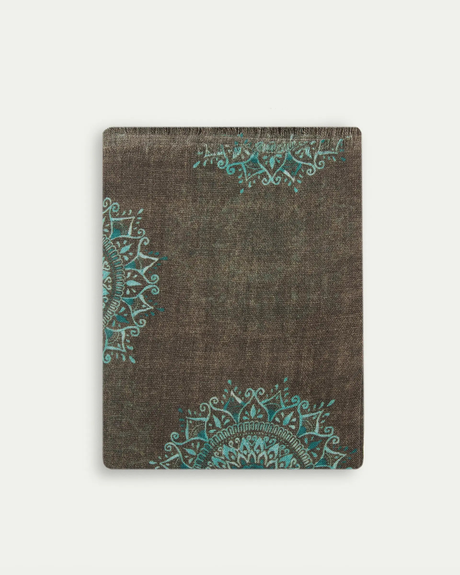 Sciarpa fantasia in lana e seta