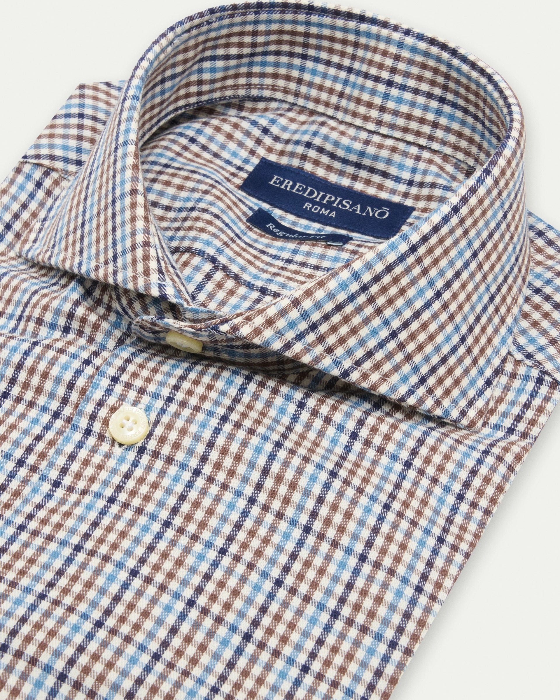 Regular fit pure cotton multicolor checked vaiella shirt