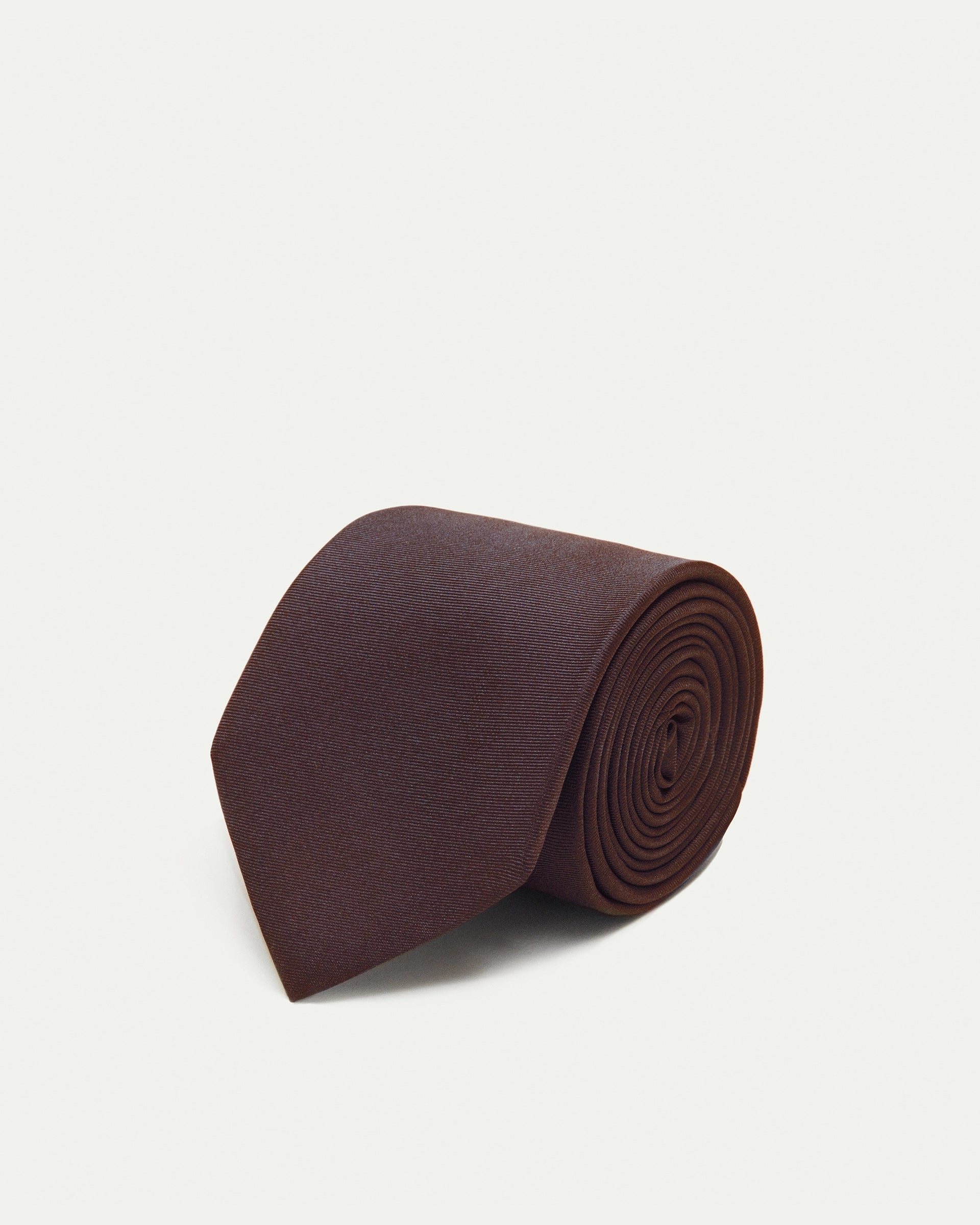 Cravatta in pura seta Twill moro