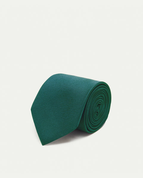 Cravatta Uomo Verde Seta Habot – Designer Irlandese, Regalo Matrimonio, Prodotto UK - Foto 3
