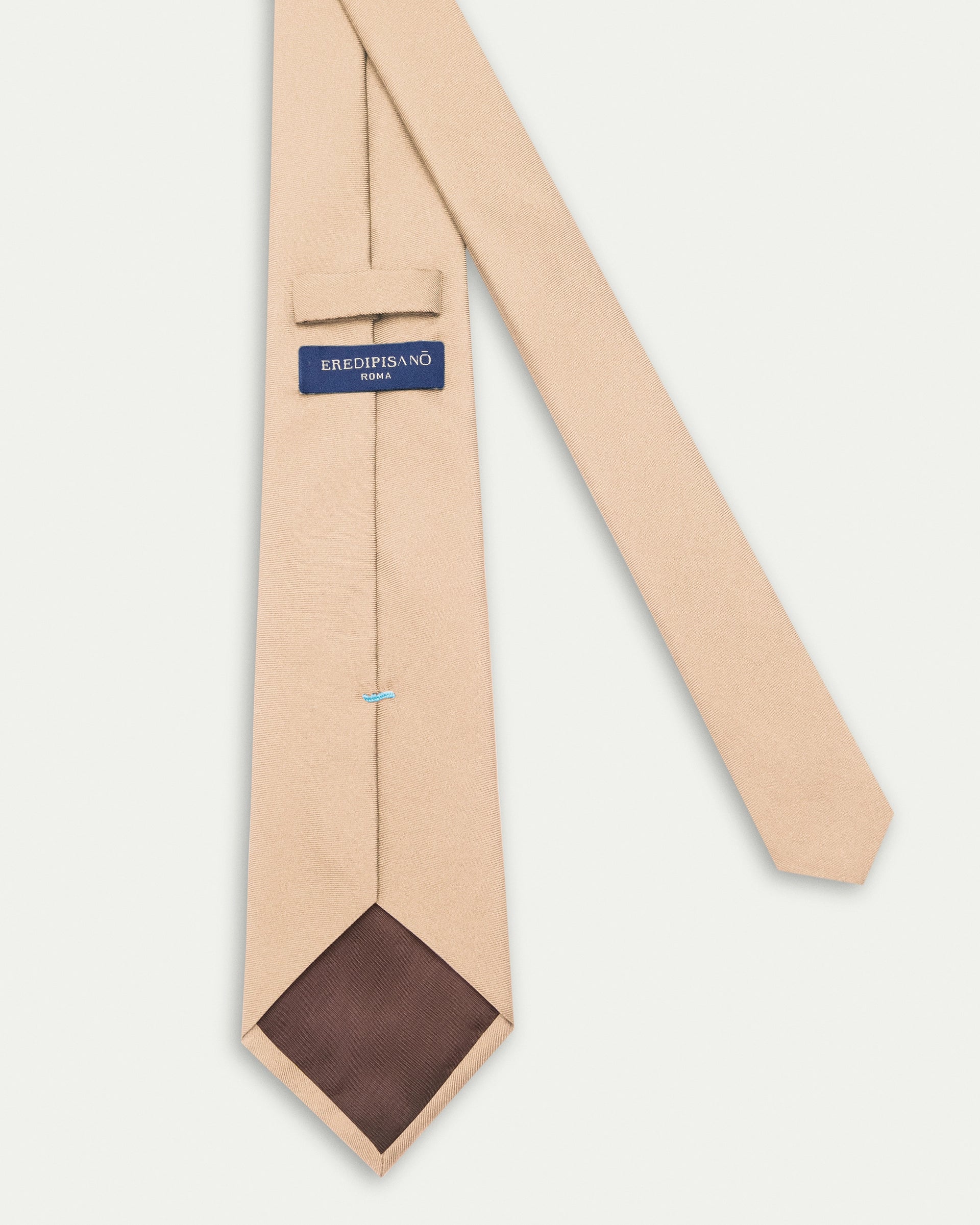 Cravatta in pura seta Twill beige