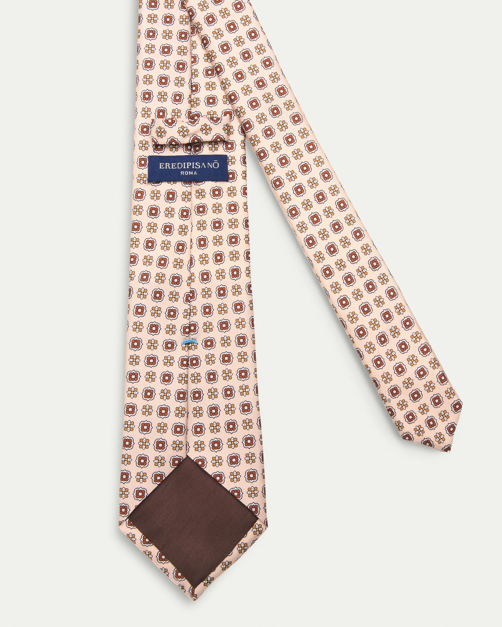 Cravatta fantasia twill stampato in pura seta