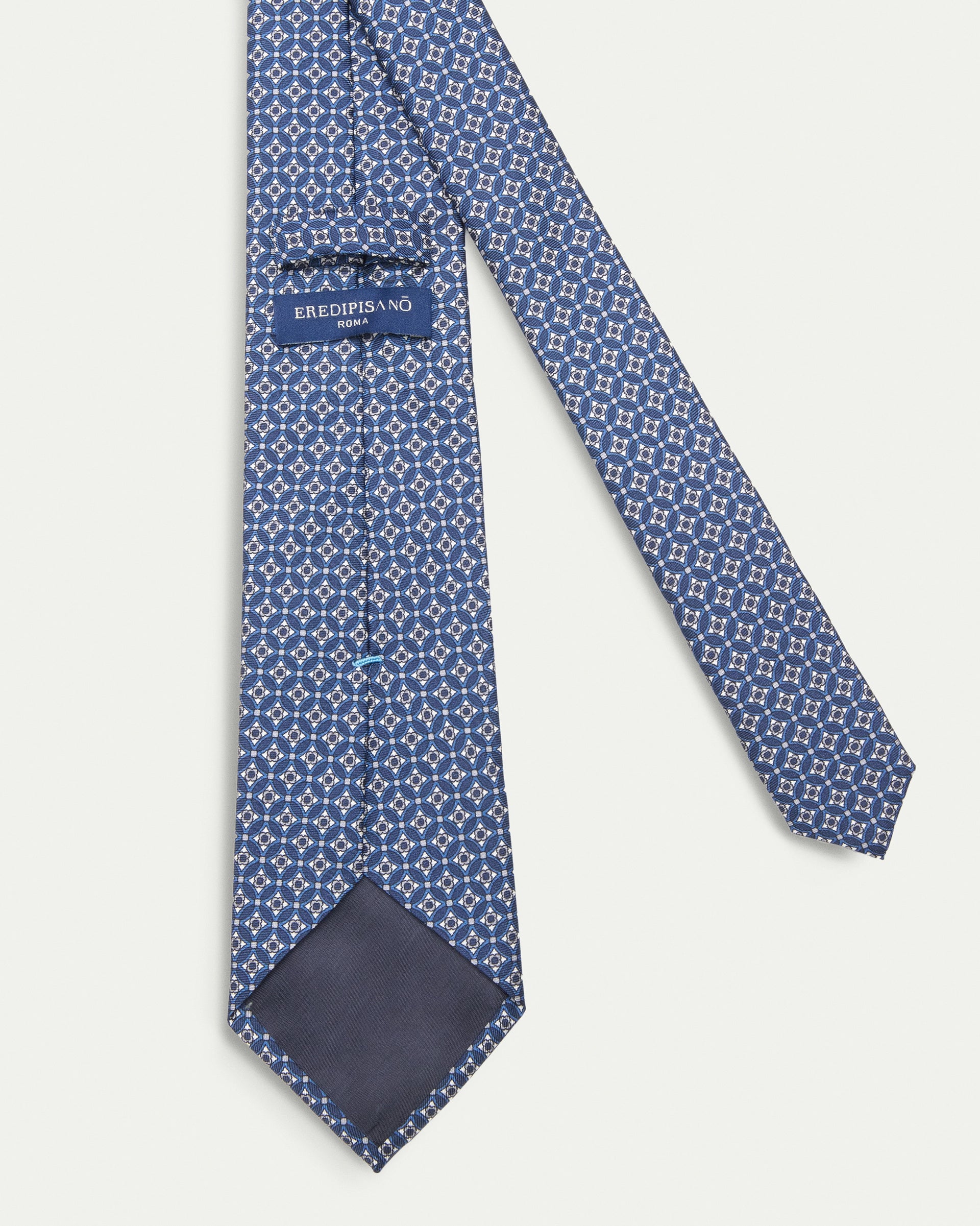 Cravatta fantasia twill stampato in pura seta