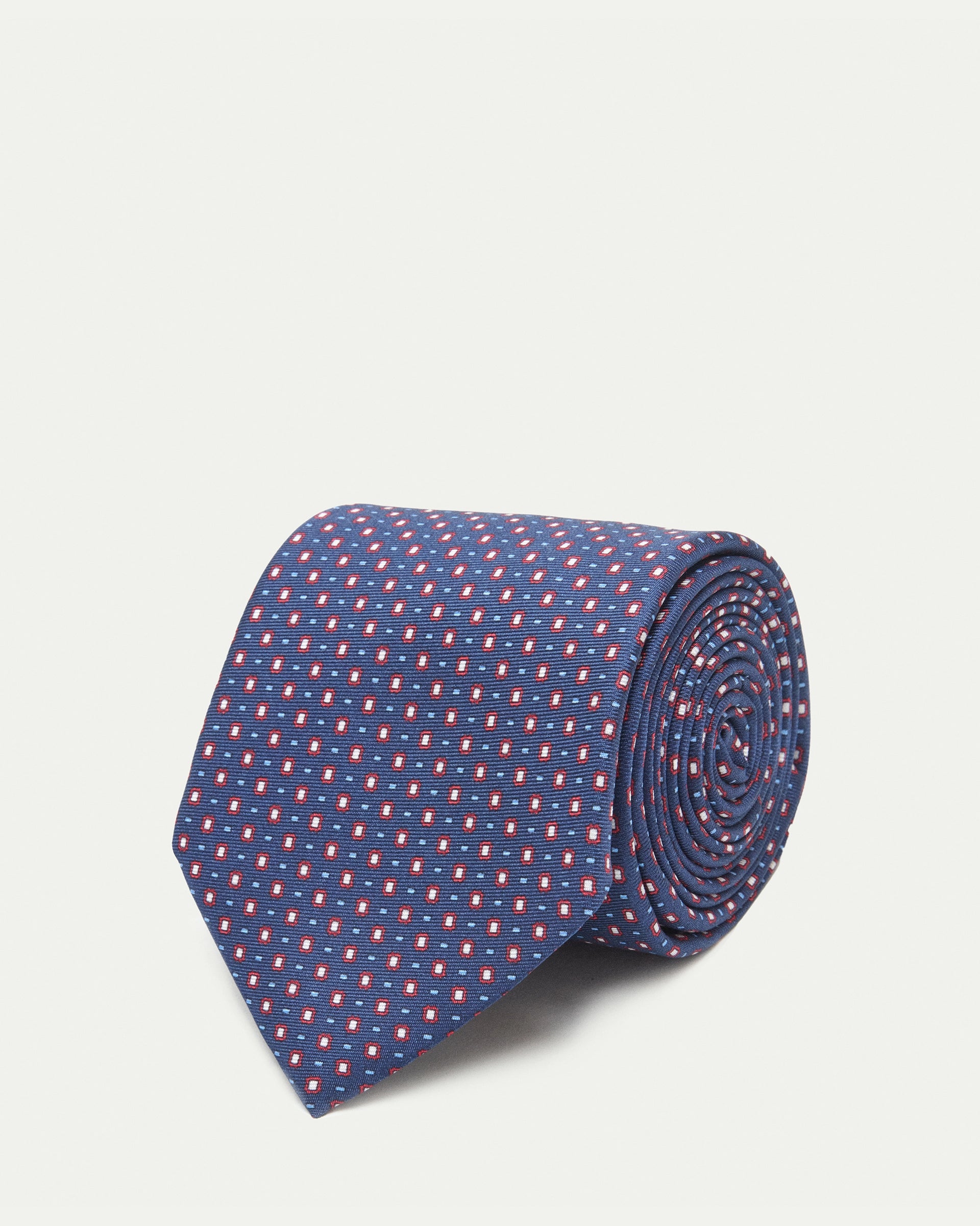 Cravatta fantasia twill stampato in pura seta