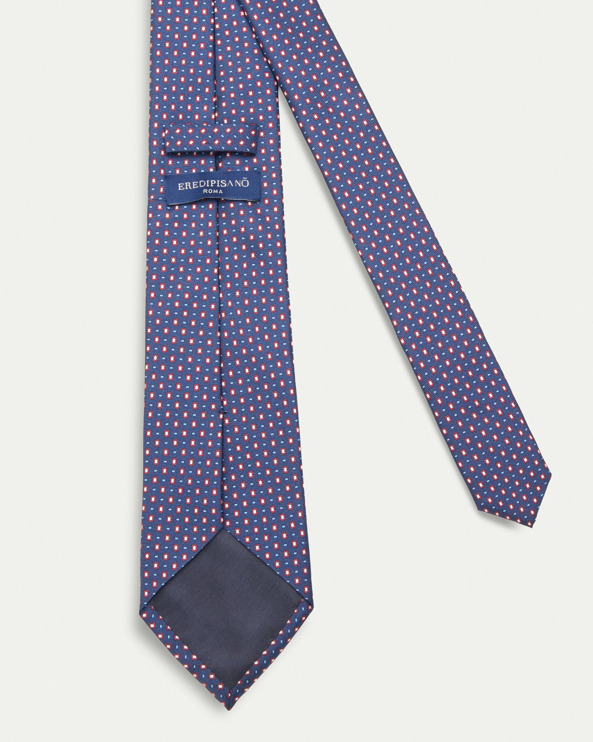 Cravatta fantasia twill stampato in pura seta