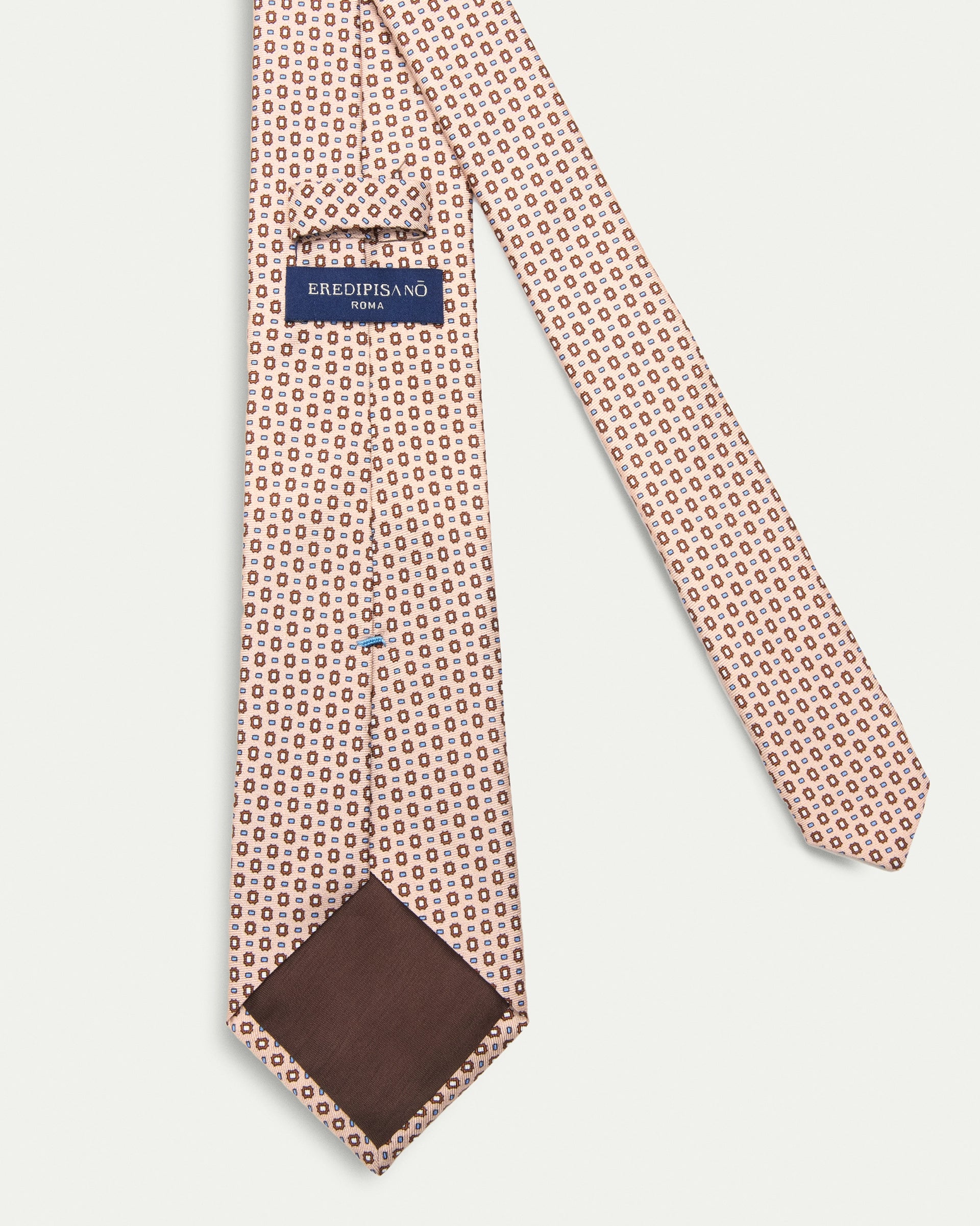 Cravatta fantasia twill stampato in pura seta