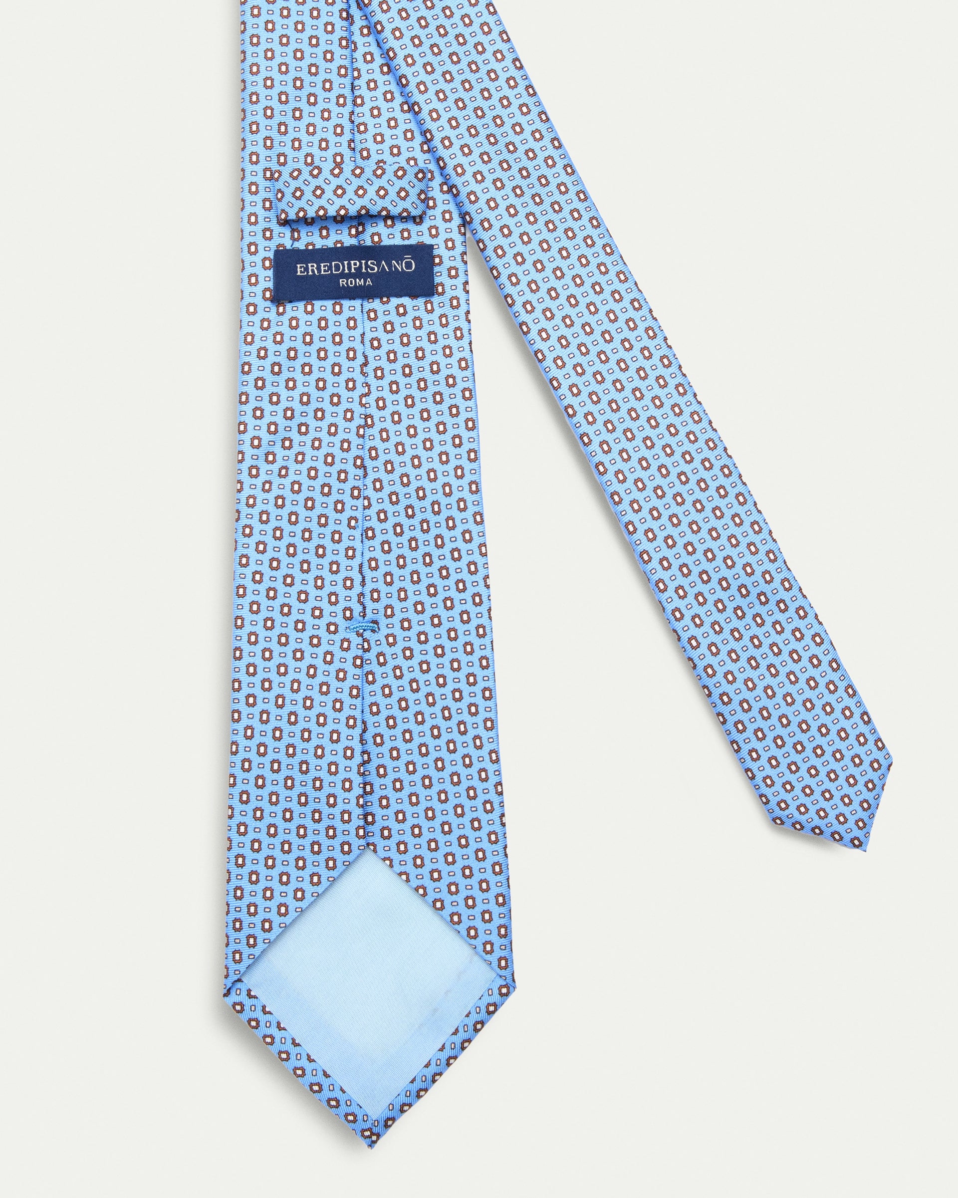 Cravatta fantasia twill stampato in pura seta