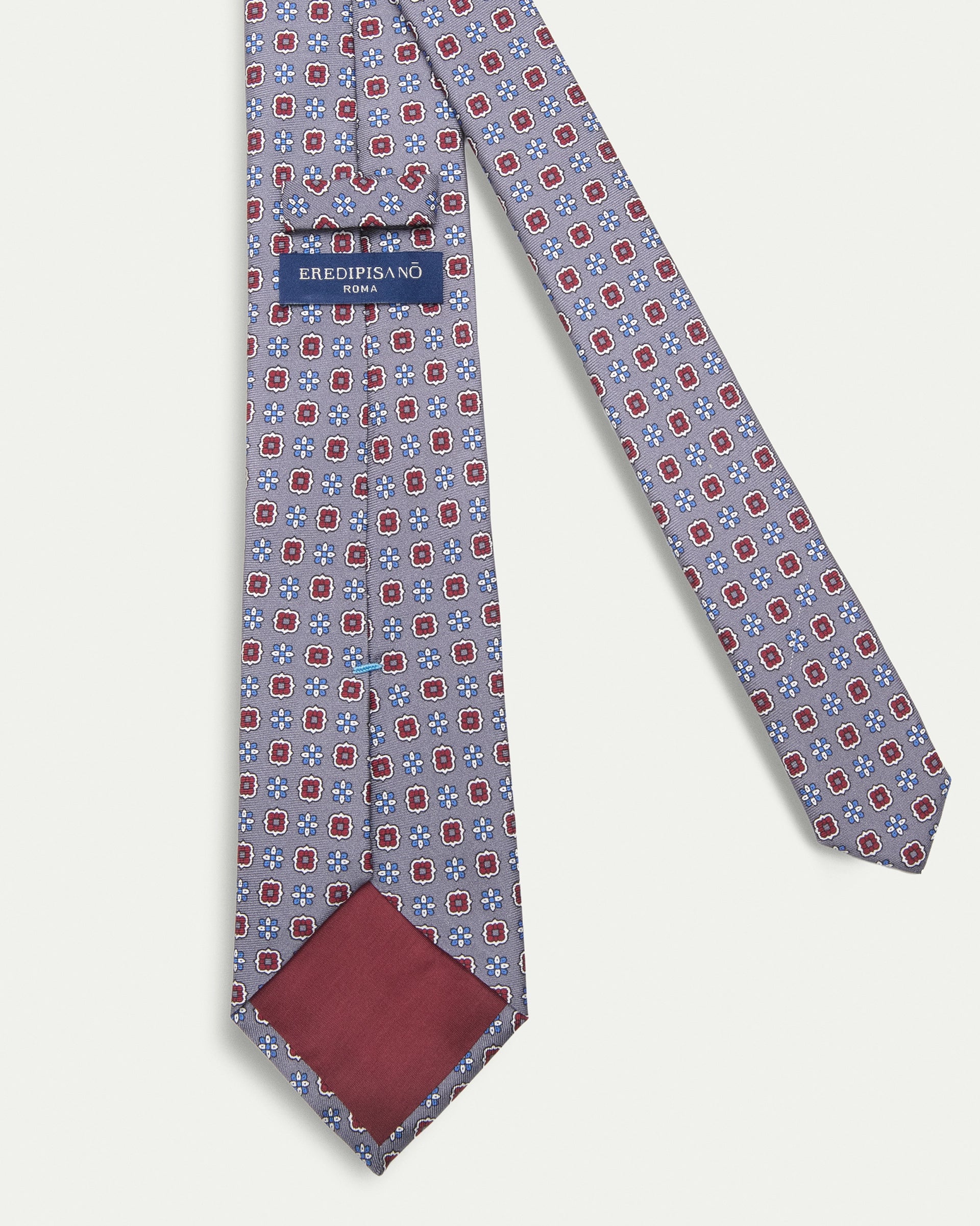 Cravatta fantasia twill stampato in pura seta