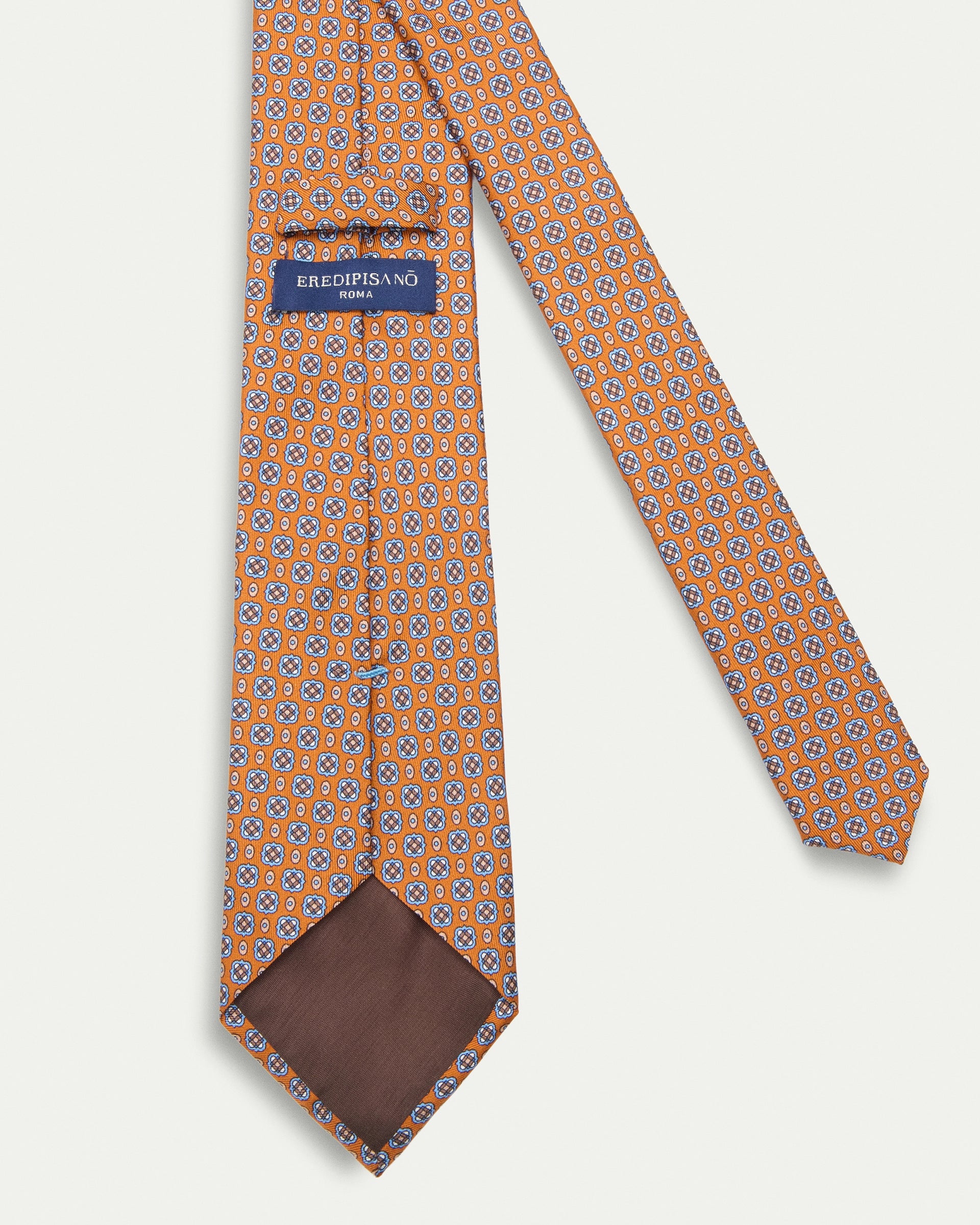 Cravatta fantasia twill stampato in pura seta