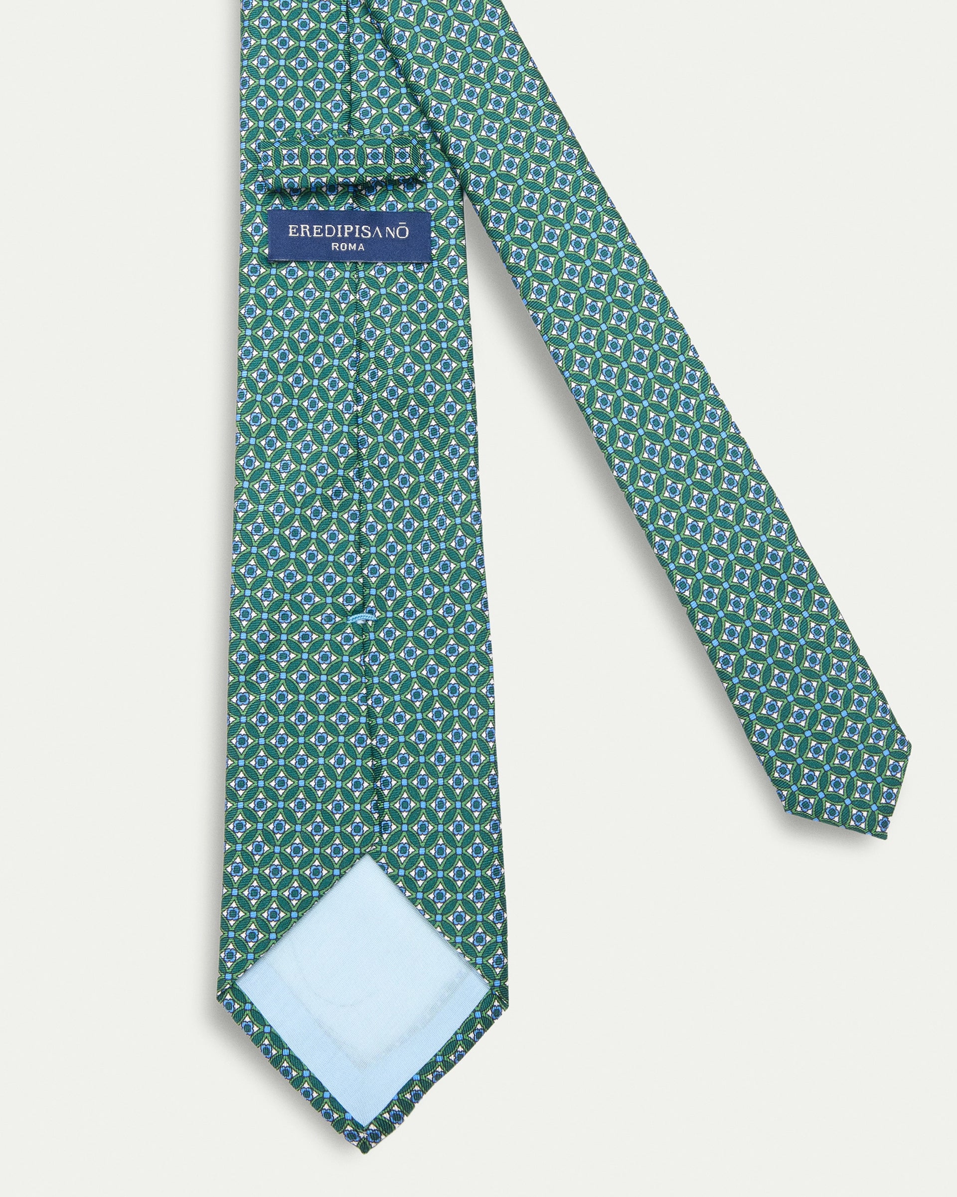 Cravatta fantasia twill stampato in pura seta