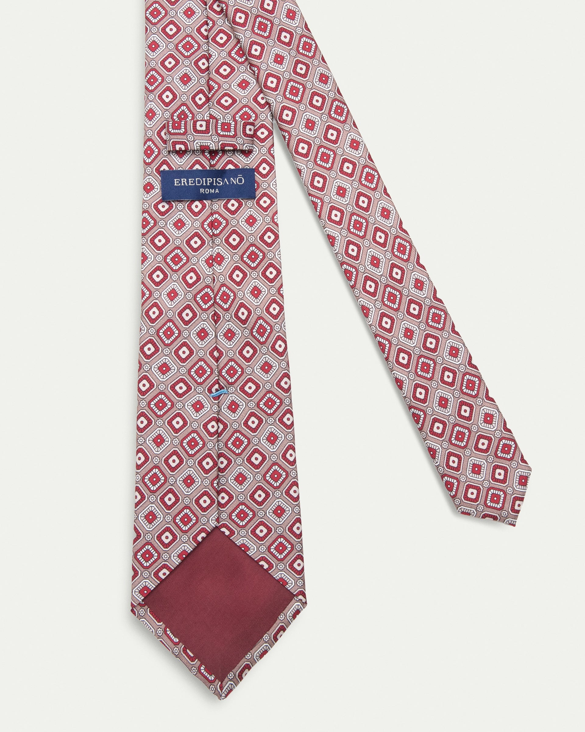 Cravatta fantasia twill stampato in pura seta