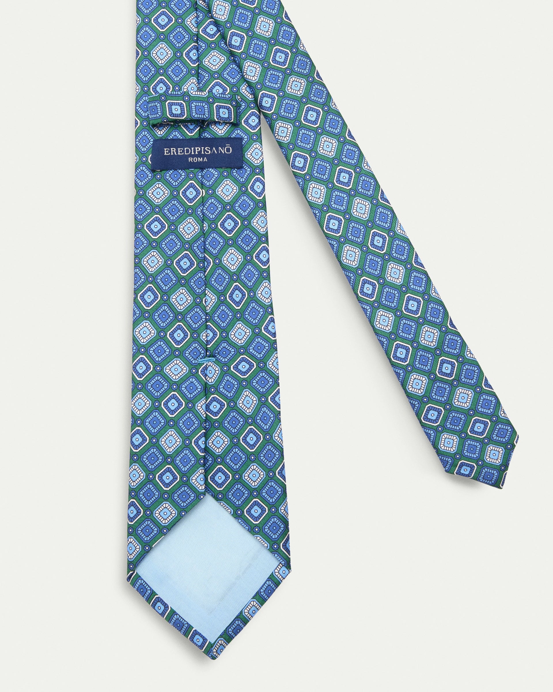 Cravatta fantasia twill stampato in pura seta