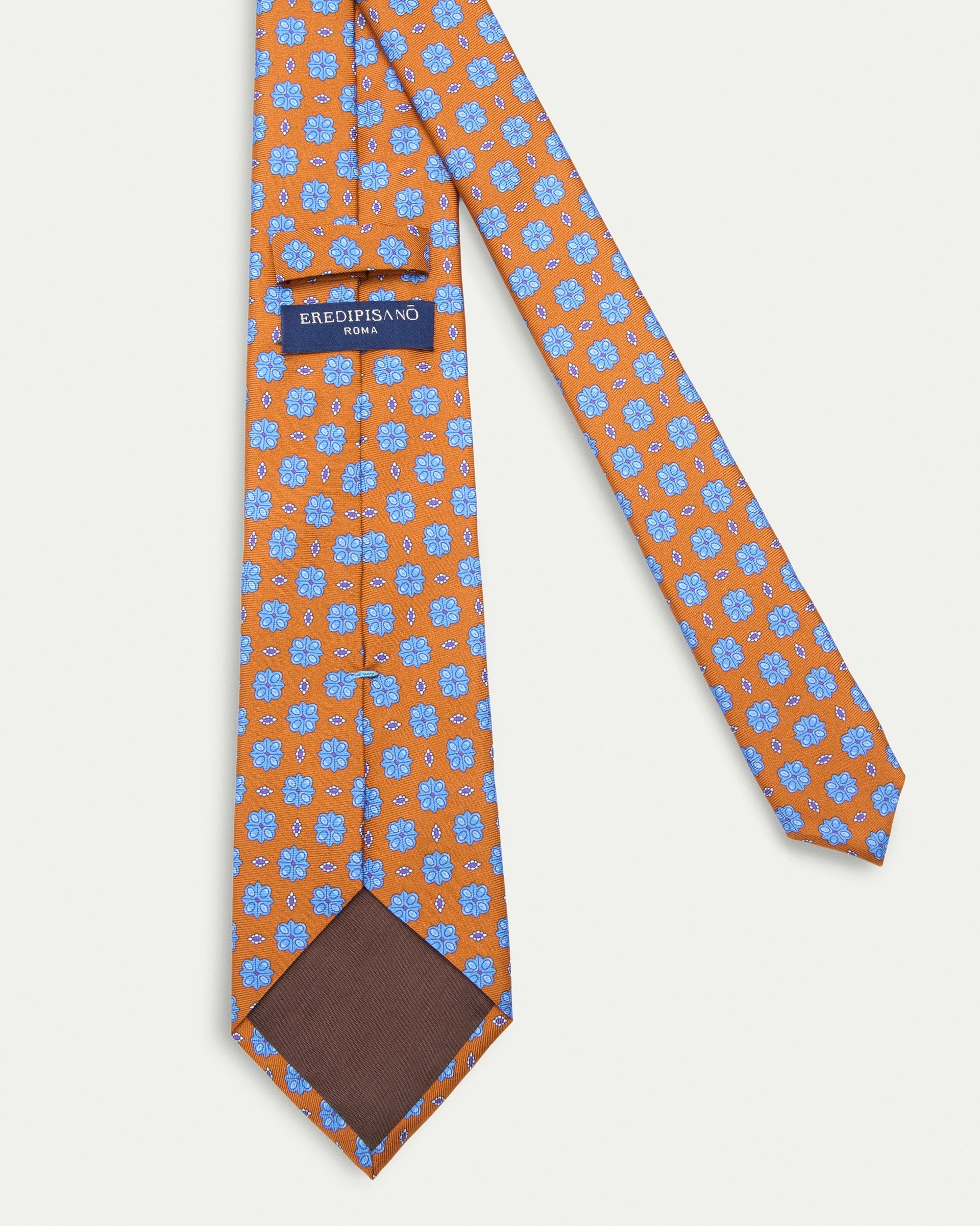 Cravatta fantasia twill stampato in pura seta