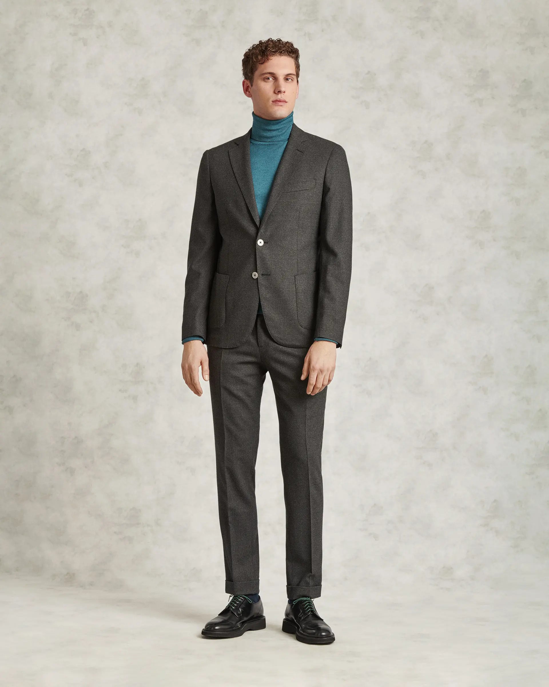 Charcoal Grey Wool stretch Suits