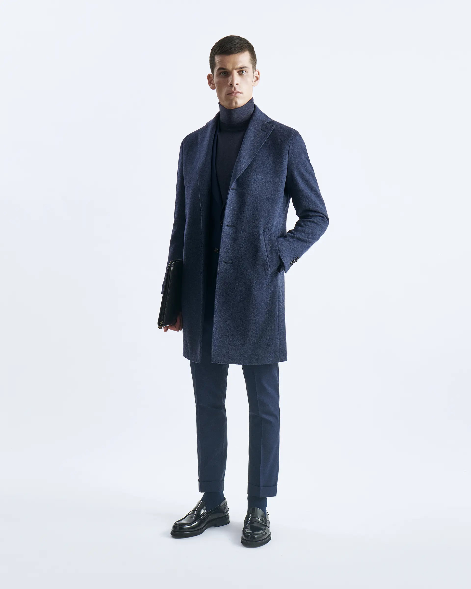 Avion coat in wool and cashmere Lanificio Colombo