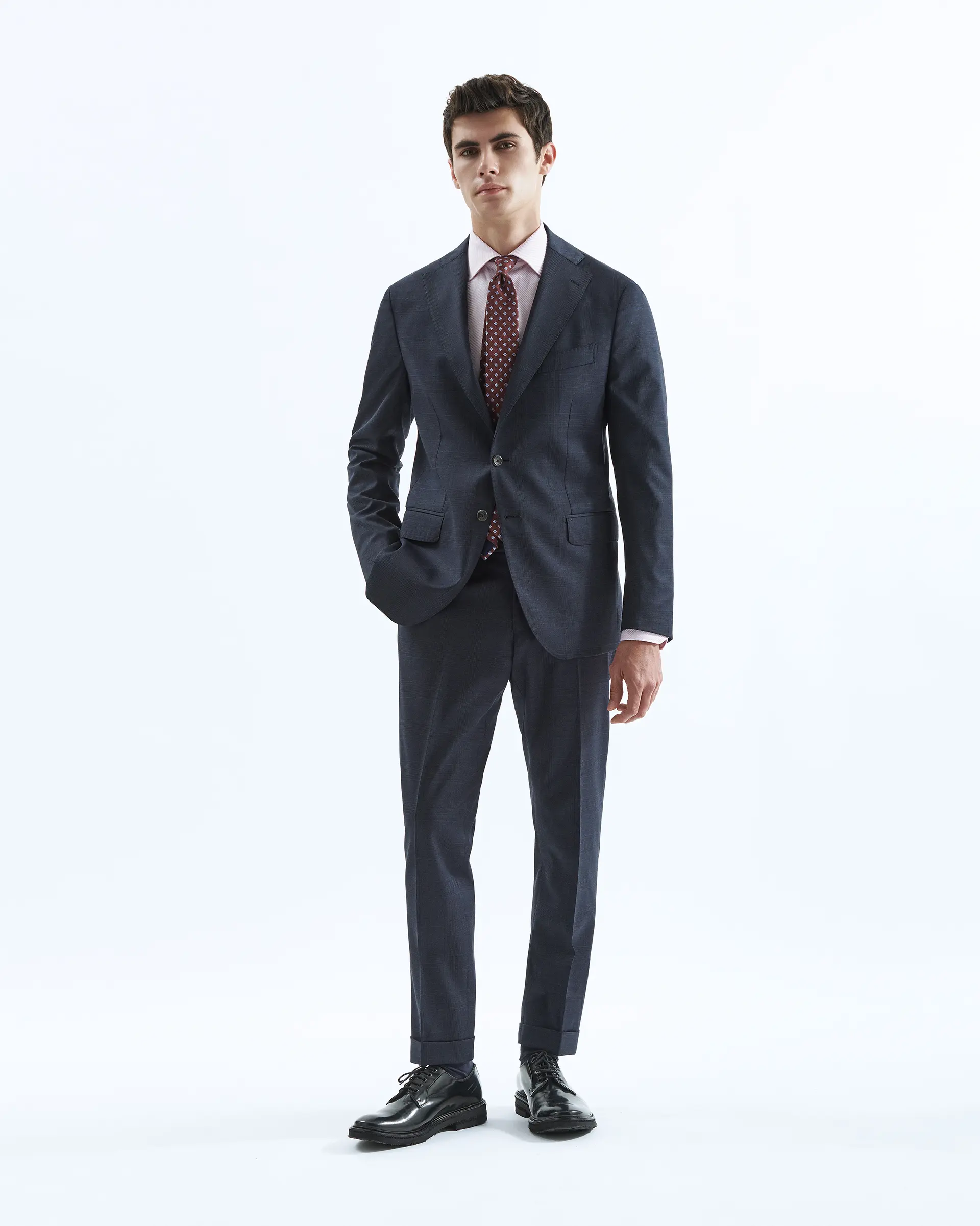 Abito blu in lana stretch Reda Flexo