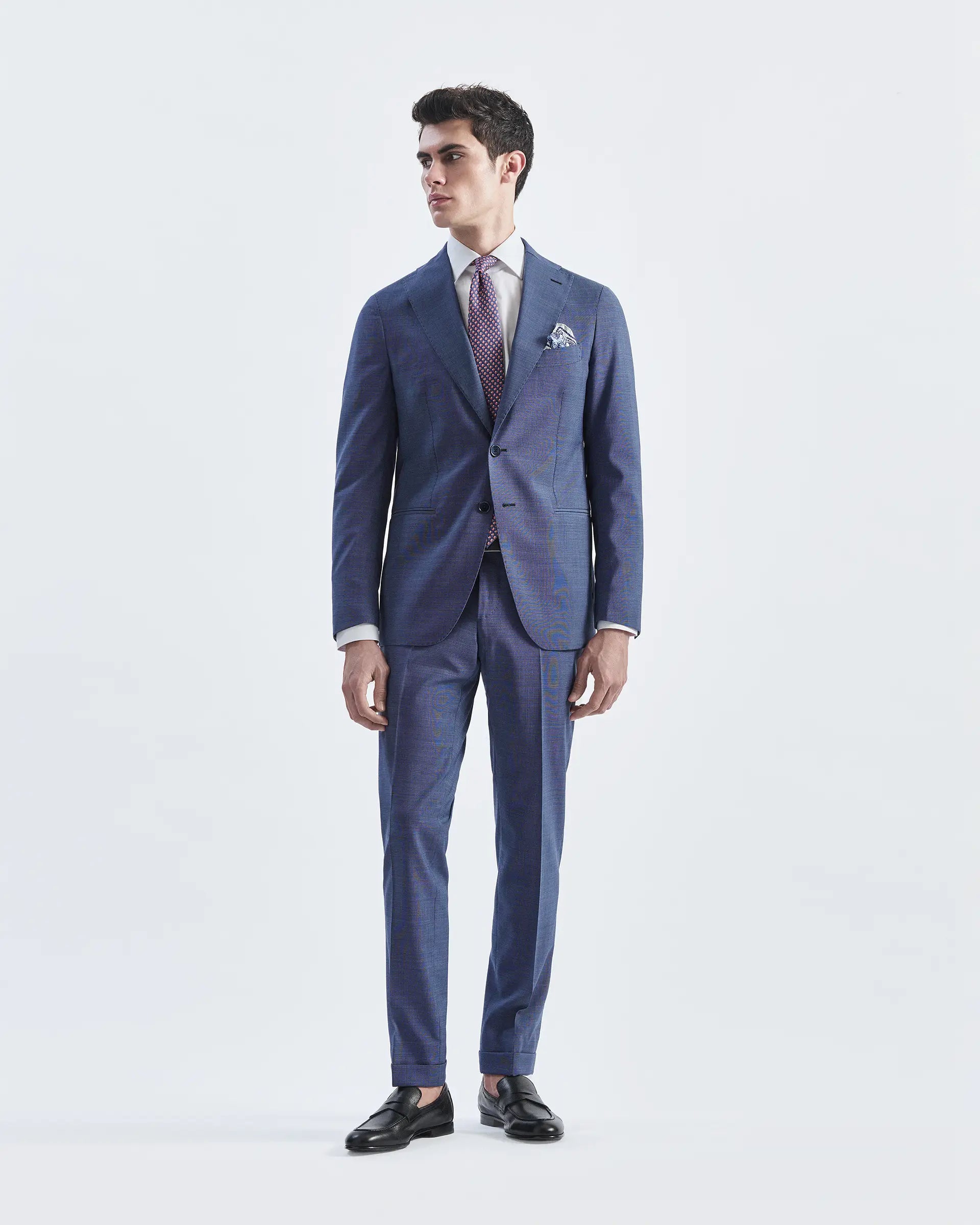 Avion suit in pure wool Tollegno fabric