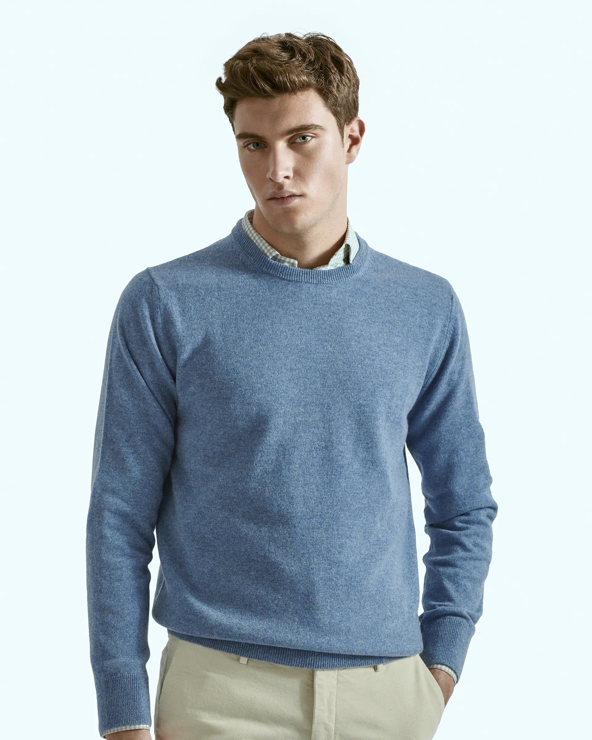 Sky crewneck in pure cashmere