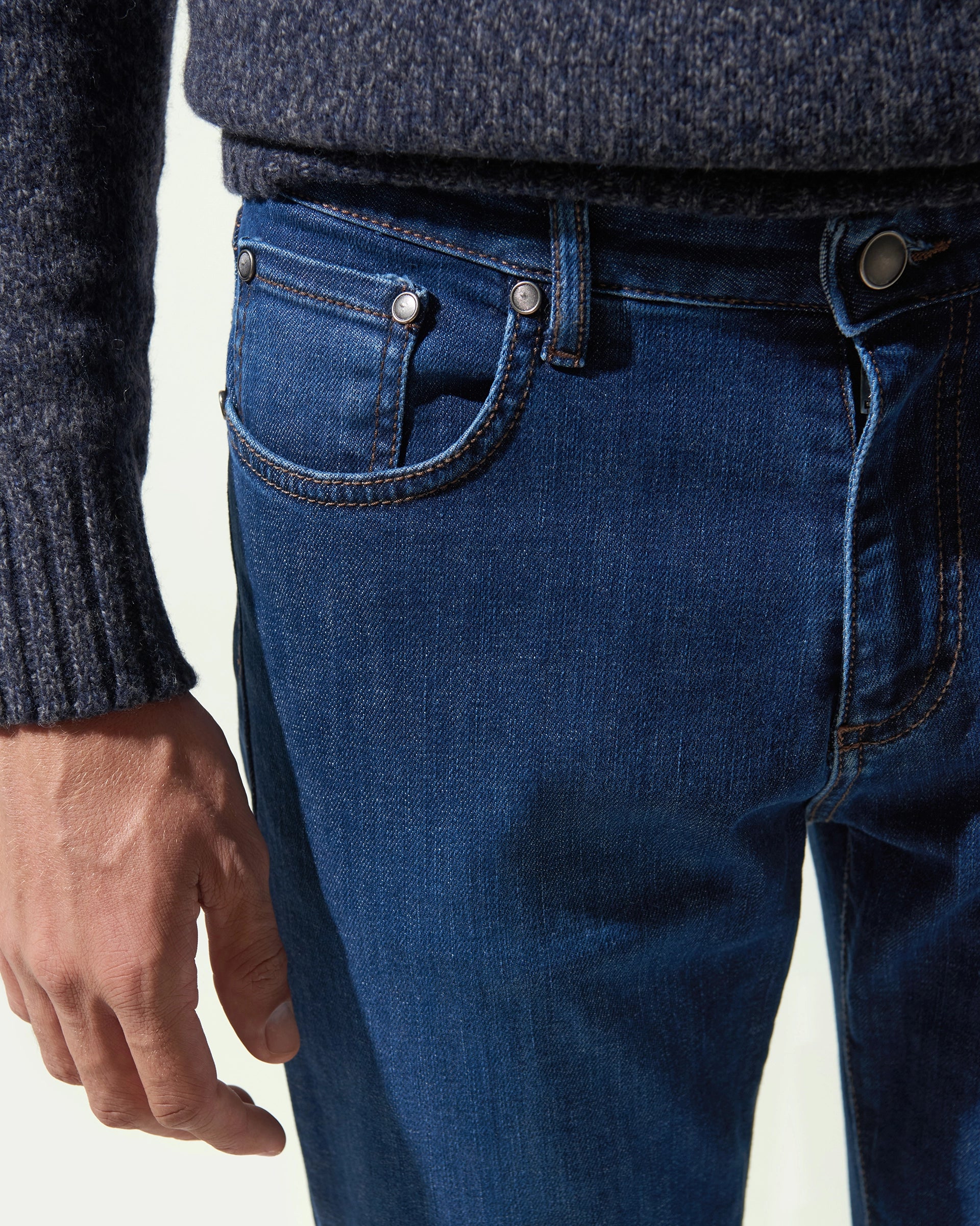 5 Pocket Stretch Denim Jeans 11.50 Oz