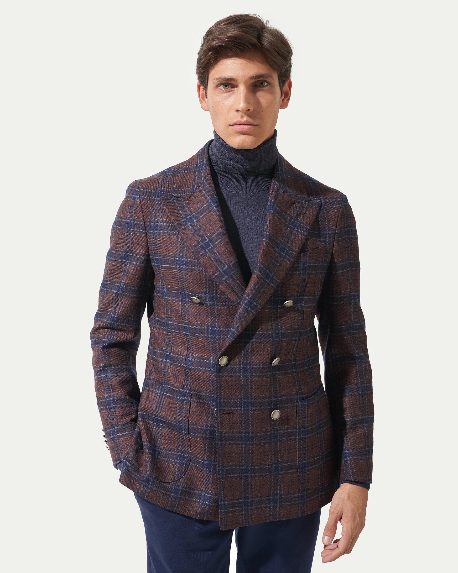 Giacca Doppiopetto finestrata del lanificio Zignone