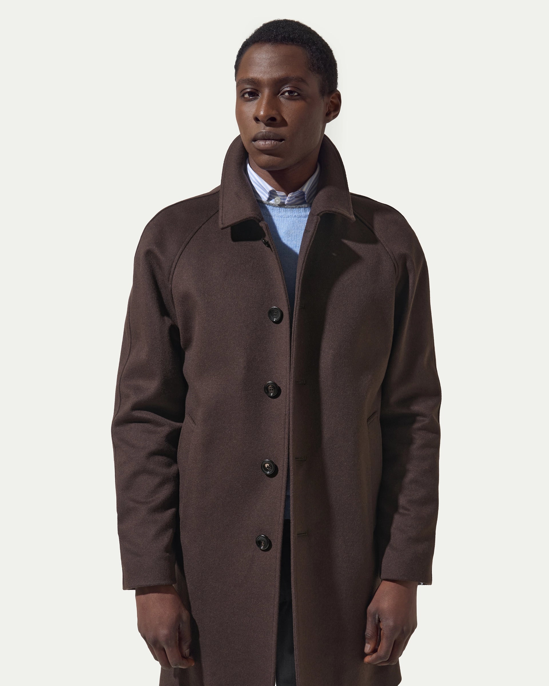 Cappotto Moro in misto lana e cashmere