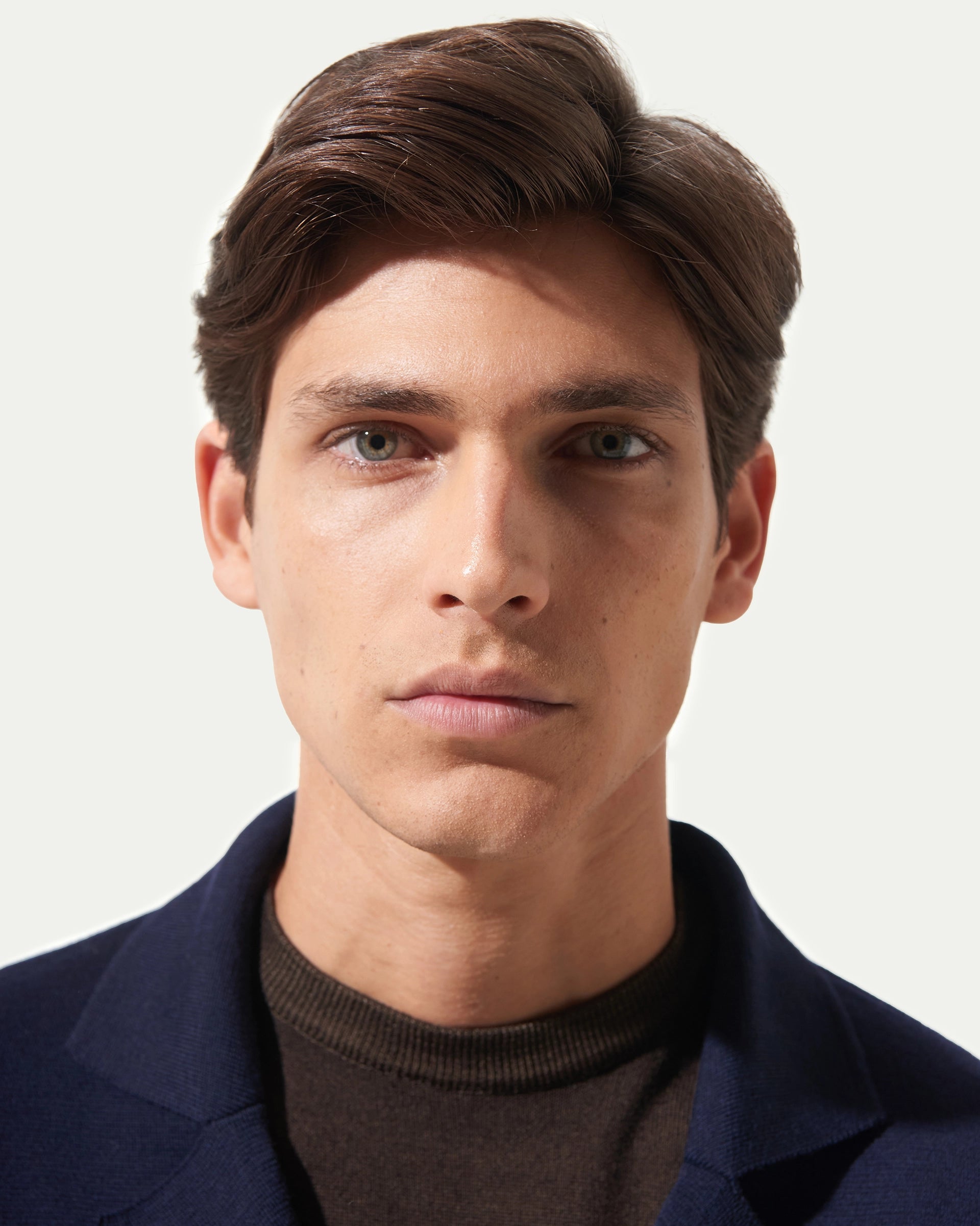 Blazer Doppiopetto blu in pura lana merinos extrafine finezza 5