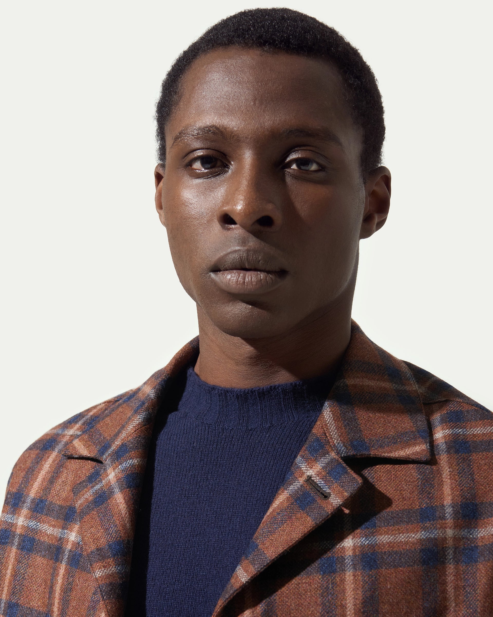 Shirt jacket Fantasia Scozzese in pura Lana tessuto Vitale Barberis & Canonico Vintage