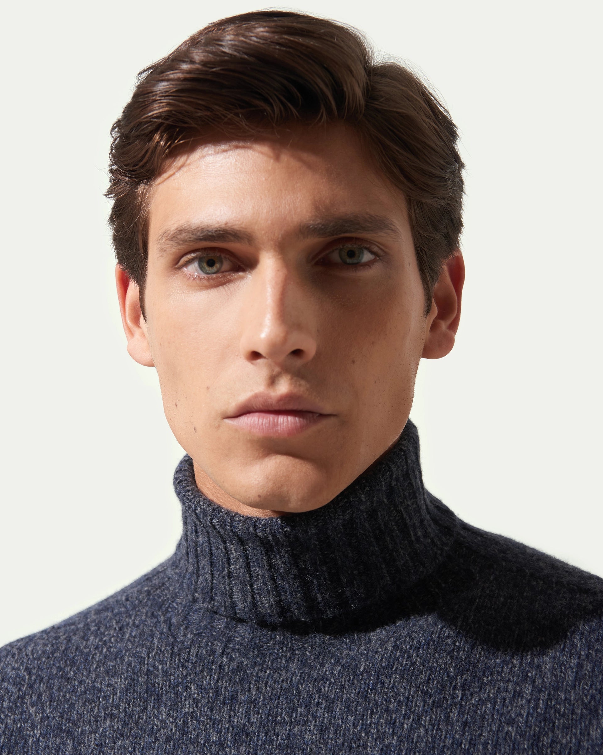 Dolcevita Blu in pura lana merino extrafine finezza 5