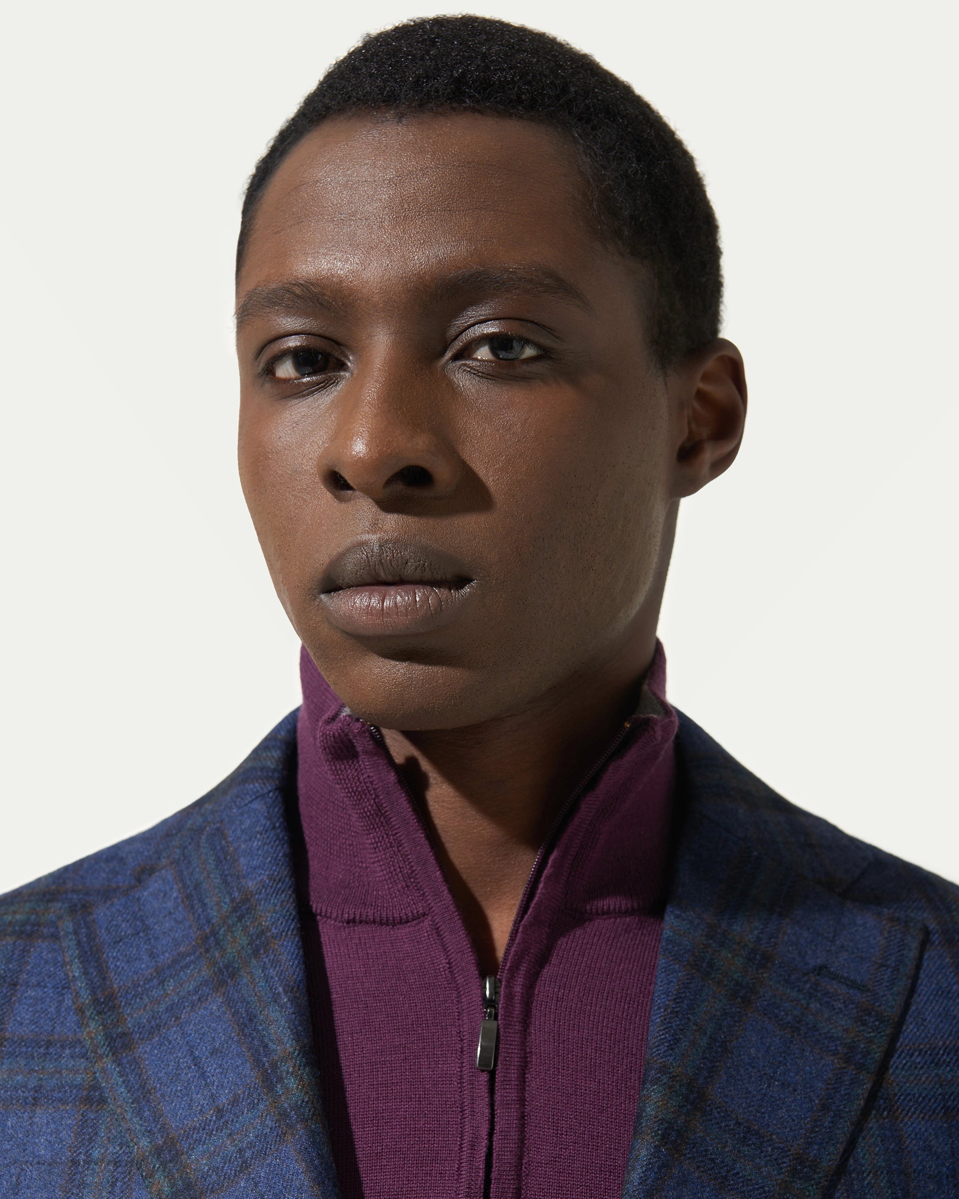 Giacca finestrata avion in lana e cashmere tessuto Loro Piana