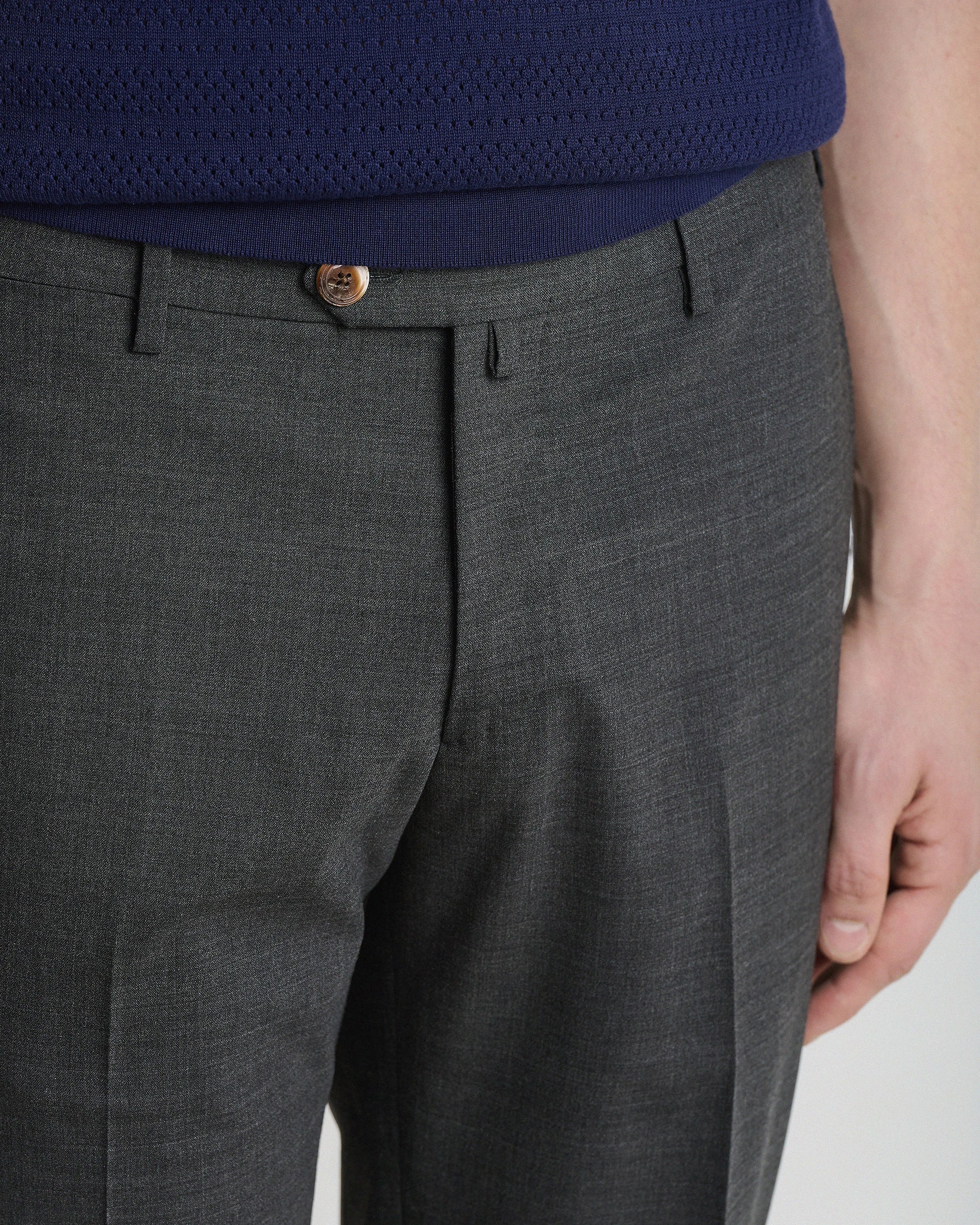 Pantalone impeccabile grigio in lana stretch