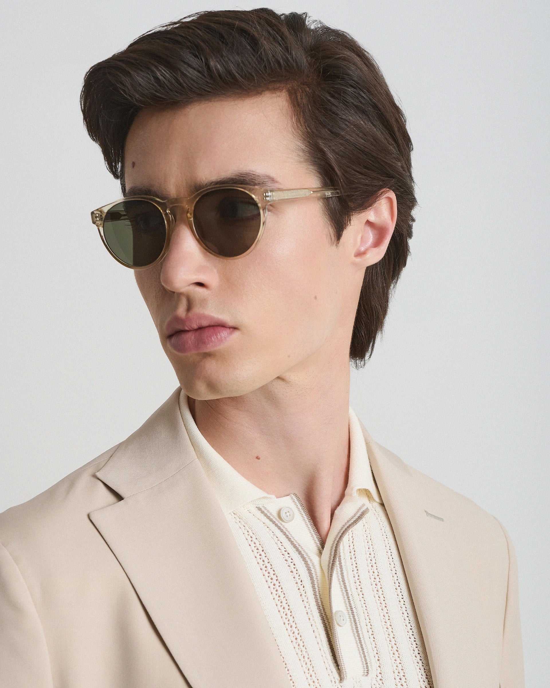 Abito beige in pura lana tessuto Ermenegildo Zegna Tropical