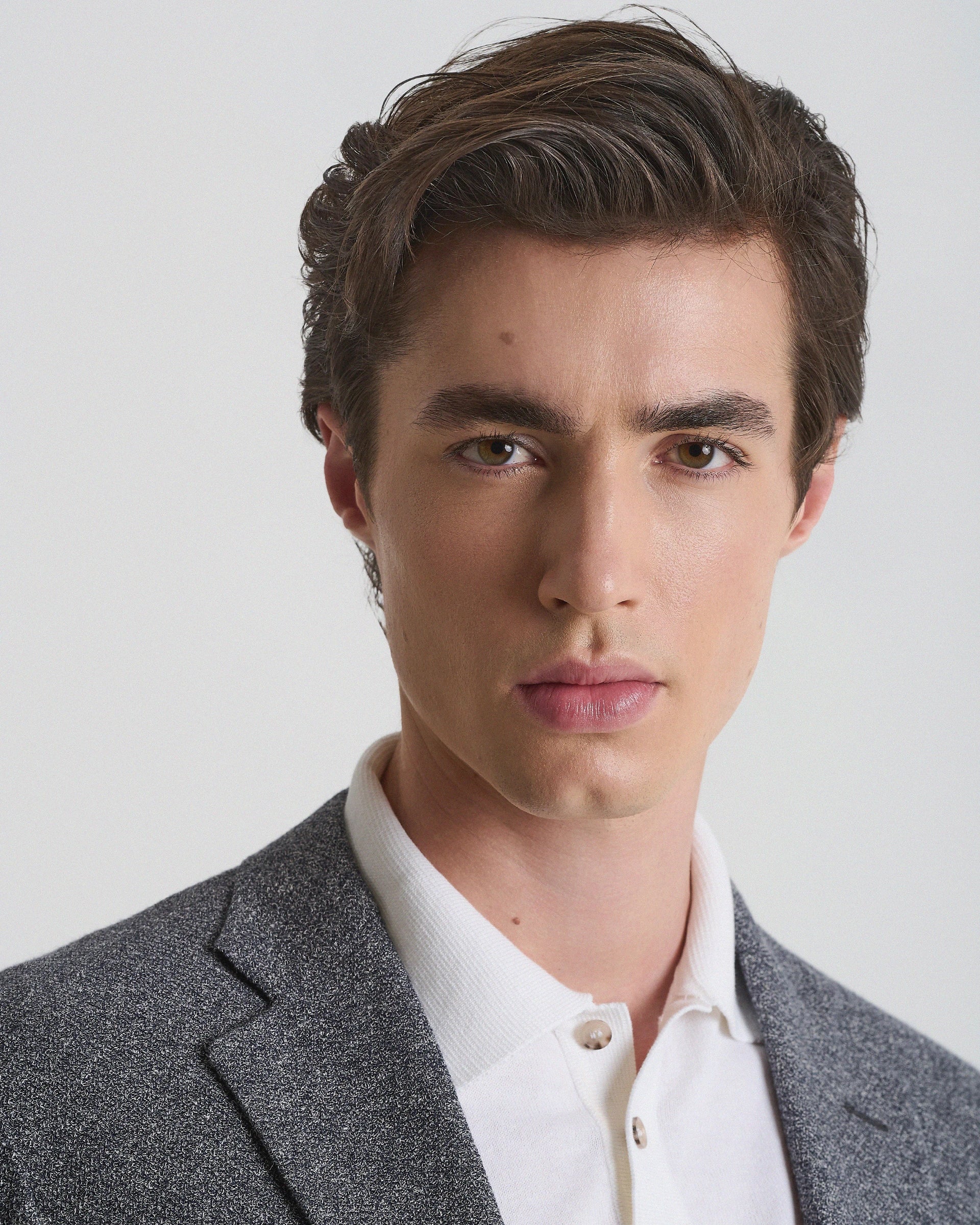 Maggia linen and cotton mélange blue jacket