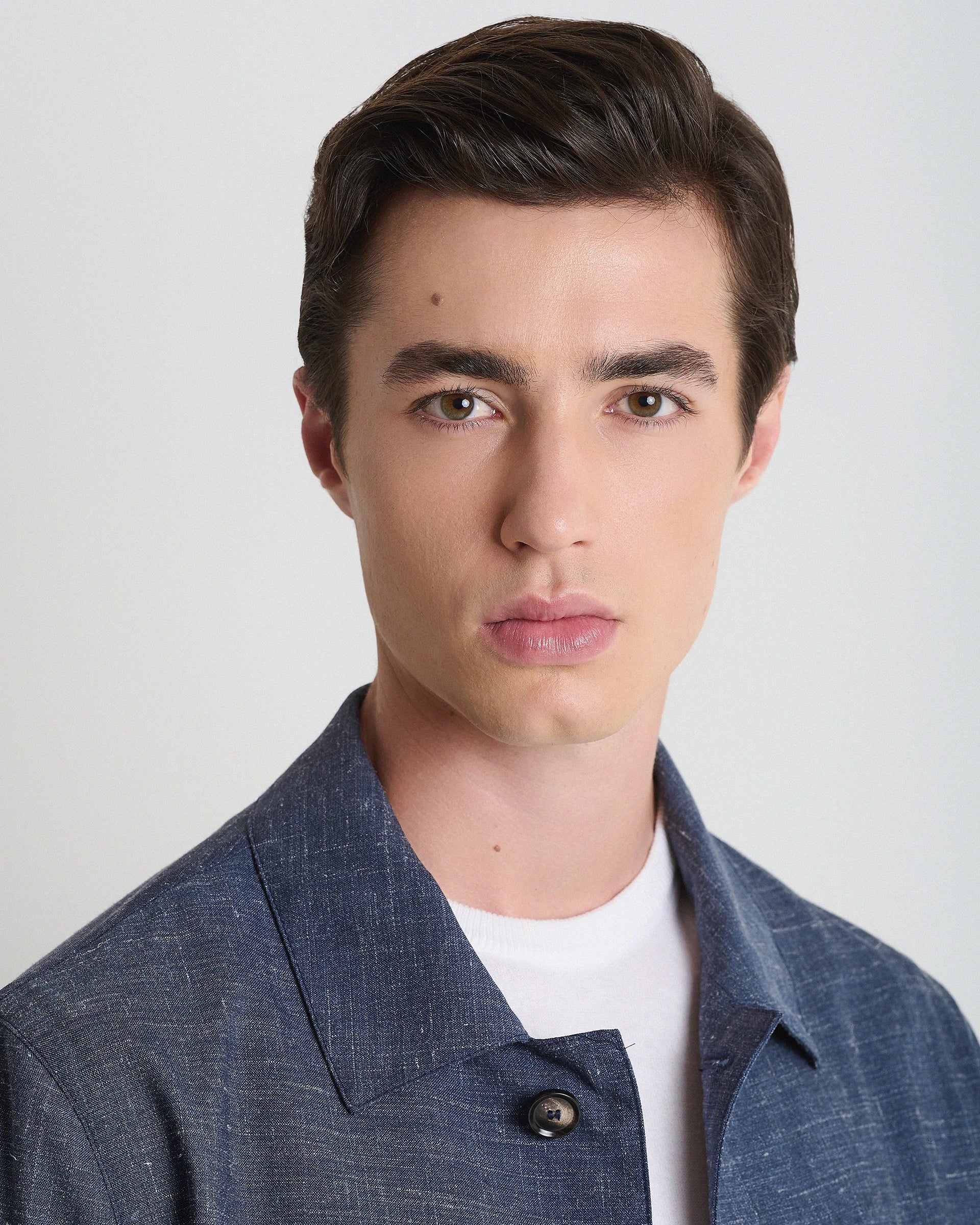 Shirt Jacket avion in lana seta e lino