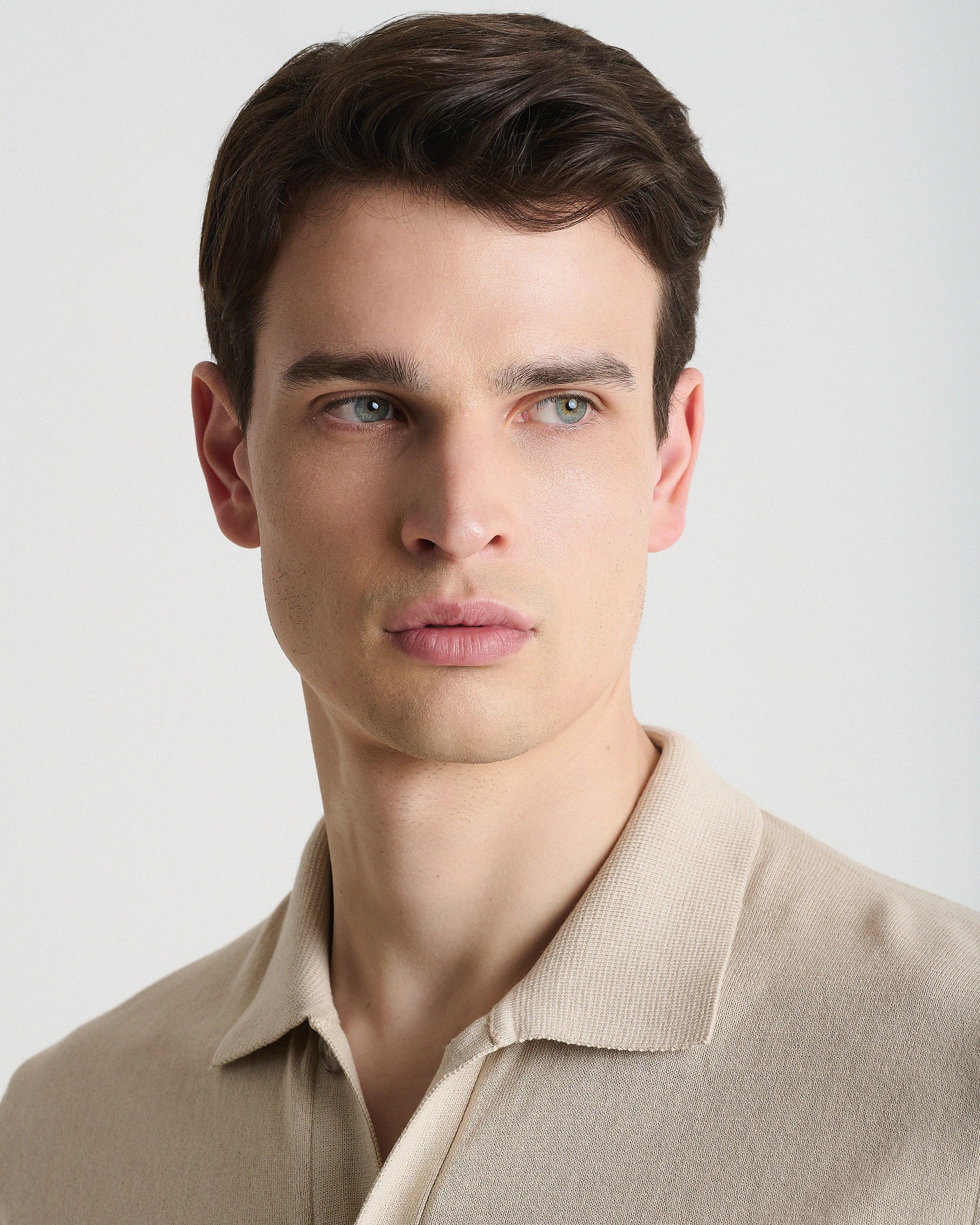 Camicia 7 bottoni manica corta corda in puro cotone