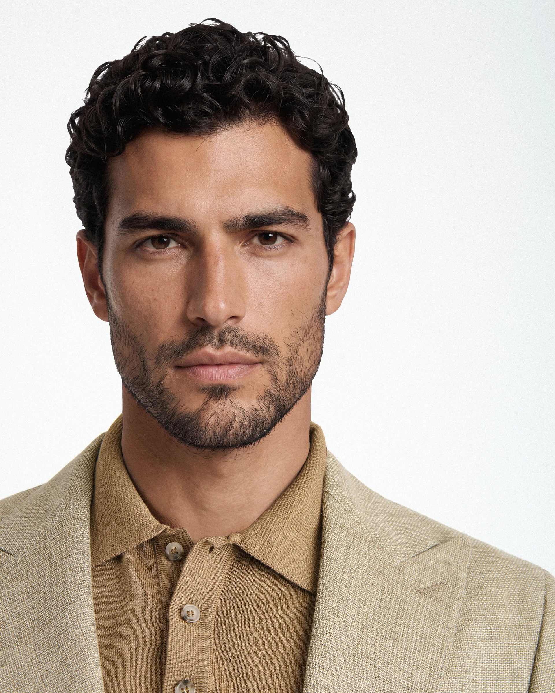 Giacca beige in Puro Lino – Tessuto Vittoria Linen
