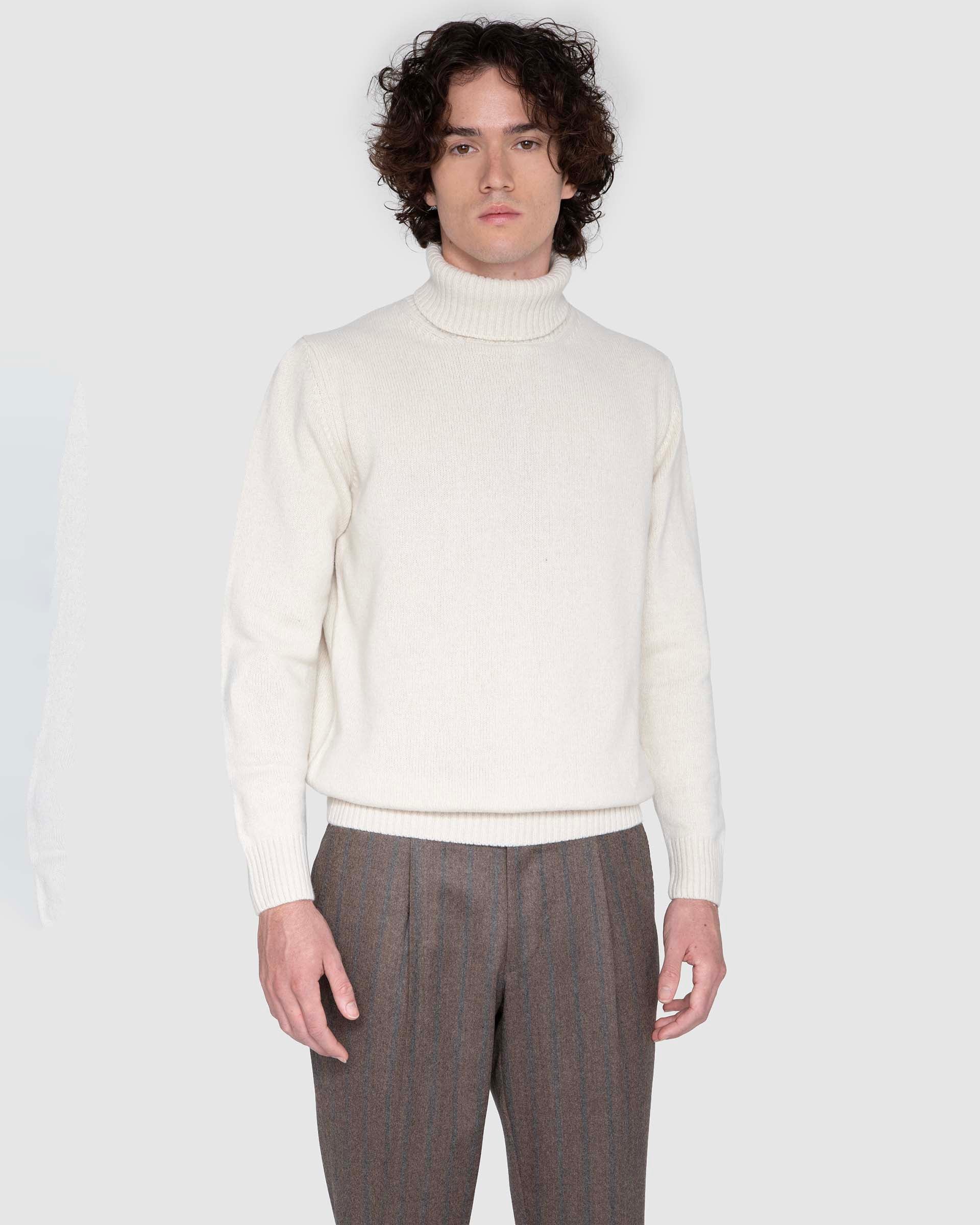 Dolcevita panna in puro cashmere finezza 7