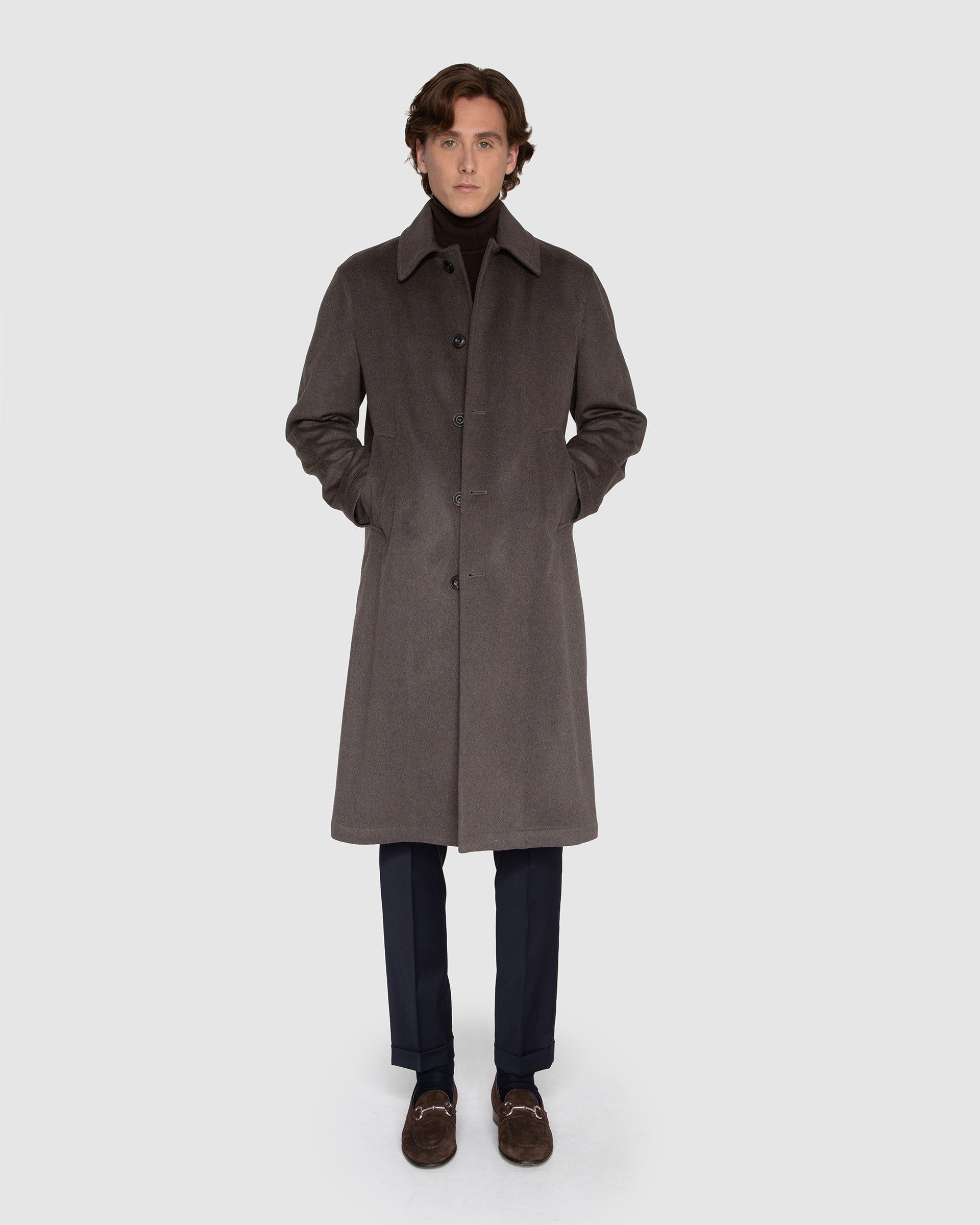 Cappotto Blu in lana e cashmere