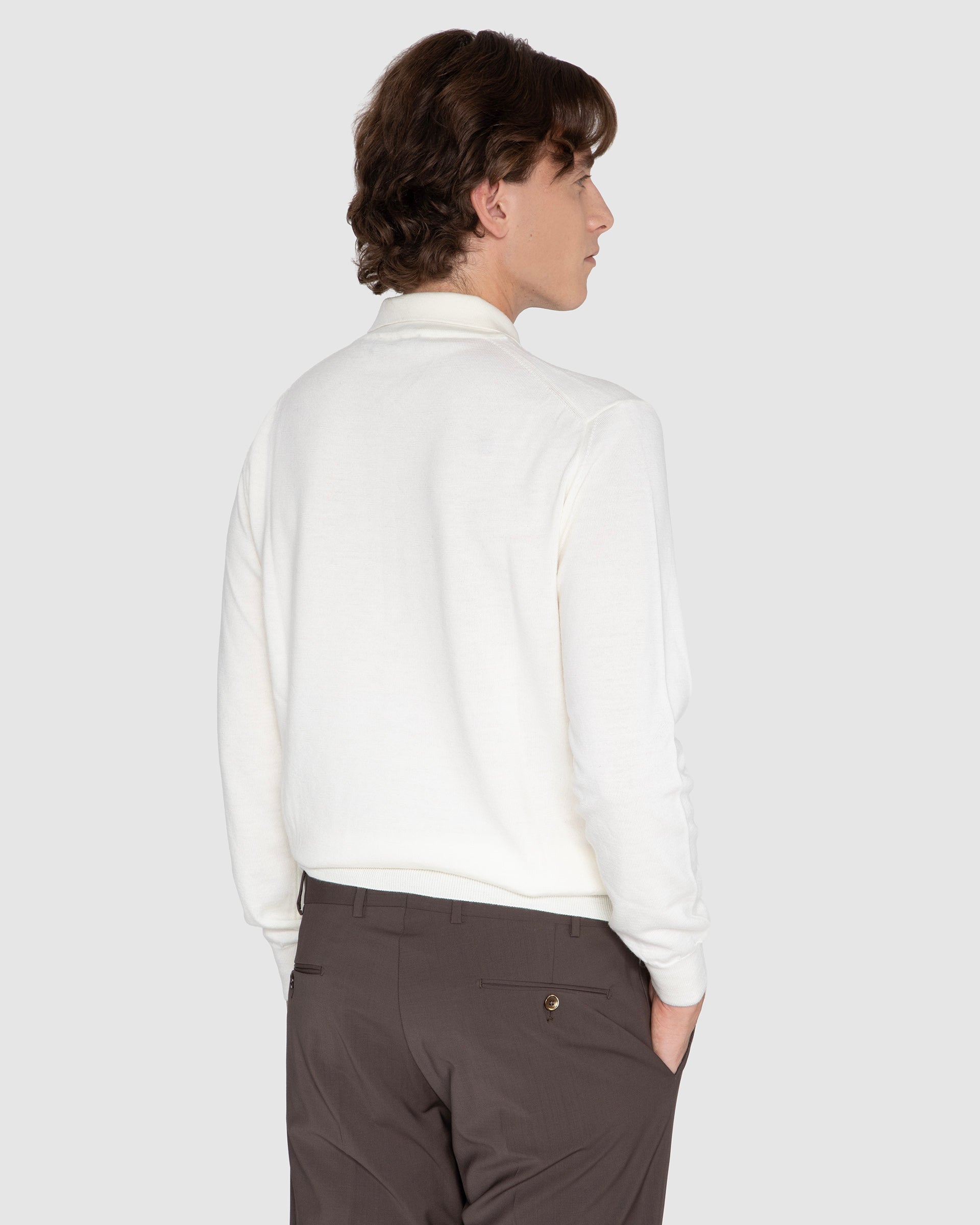 Pantalone sartoriale marrone in pura lana impeccabile