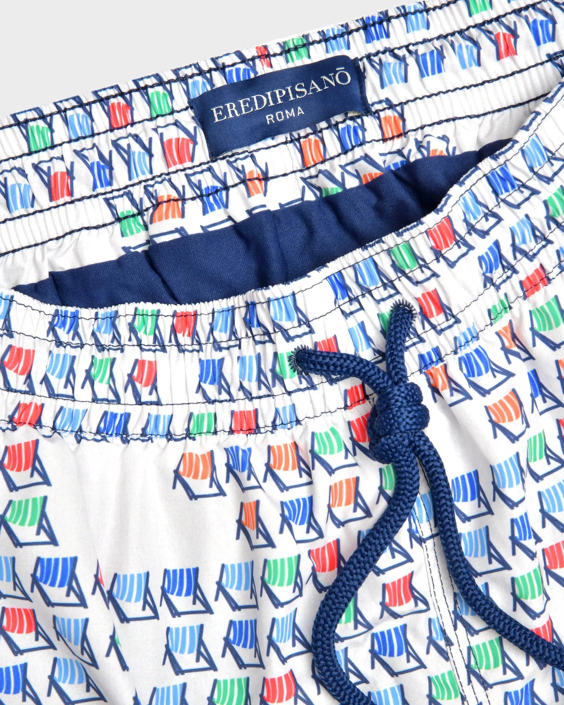 Swim short with marine pattern