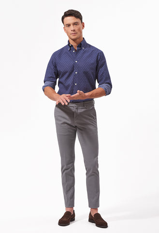 Regular fit pattern shirts with button down collar